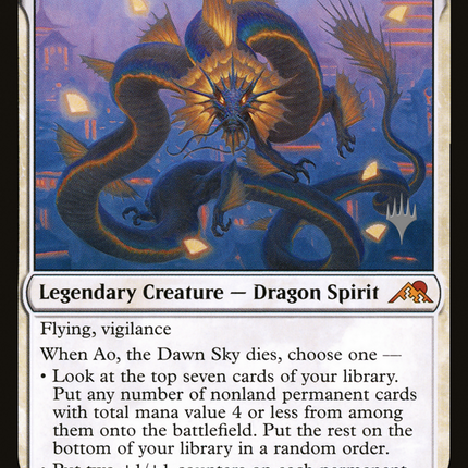 Ao, the Dawn Sky [Kamigawa: Neon Dynasty Promos]
