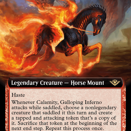 Calamity, Galloping Inferno (Extended Art) [Outlaws of Thunder Junction]