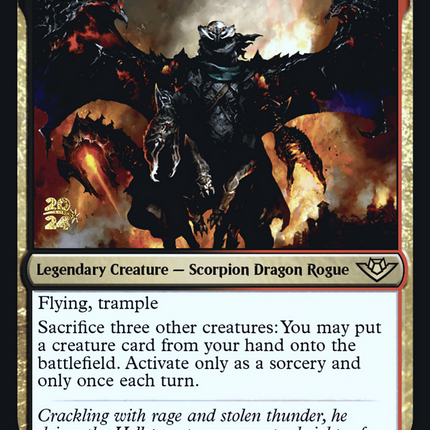 Akul the Unrepentant [Outlaws of Thunder Junction Promos] Prerelease Foil