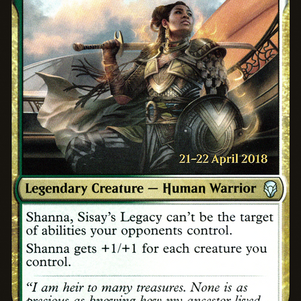 Shanna, Sisay's Legacy [Dominaria Promos] Prerelease Foil