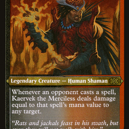 Kaervek the Merciless [Double Masters 2022] Etched Foil