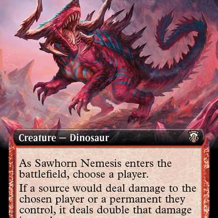 Sawhorn Nemesis (Extended Art) [Modern Horizons 3 Commander]