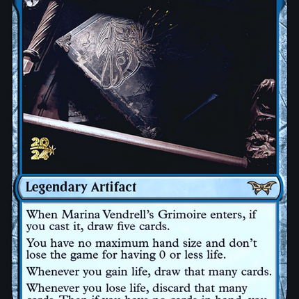 Marina Vendrell's Grimoire [Duskmourn: House of Horror Promos] Prerelease Foil