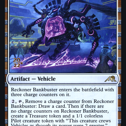 Reckoner Bankbuster [Kamigawa: Neon Dynasty Promos] Prerelease Foil