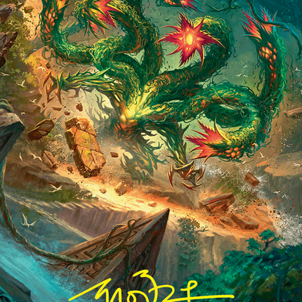 Mossborn Hydra // Mossborn Hydra (Borderless) [Foundations Art Series]