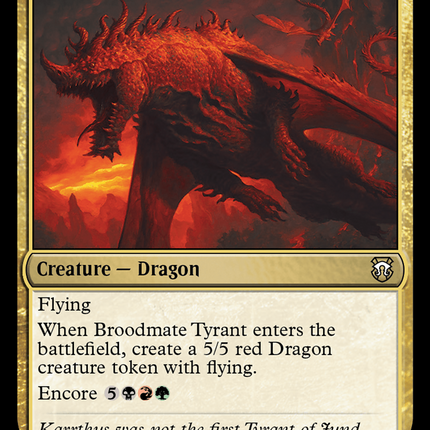 Broodmate Tyrant [Modern Horizons 3 Commander]