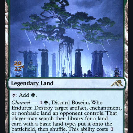 Boseiju, Who Endures [Kamigawa: Neon Dynasty Promos] Prerelease Foil