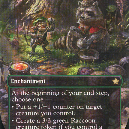 Sylvan Scavenging (Borderless) [Foundations] Mana Foil