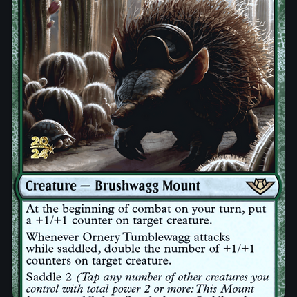 Ornery Tumblewagg [Outlaws of Thunder Junction Promos] Prerelease Foil