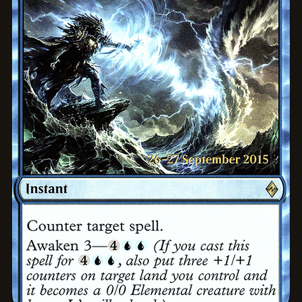 Scatter to the Winds [Battle for Zendikar Promos] Prerelease Foil