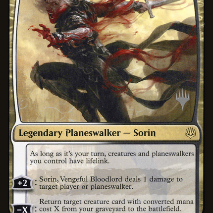 Sorin, Vengeful Bloodlord [War of the Spark Promos]