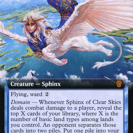 Sphinx of Clear Skies (Extended Art) [Dominaria United]