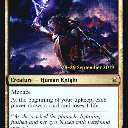 Stormfist Crusader [Throne of Eldraine Promos] Prerelease Foil