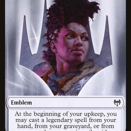 Kaya the Inexorable Emblem [Kaldheim Tokens]