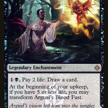 Arguel's Blood Fast // Temple of Aclazotz (compasslanddfc) [XLN Treasure Chest] Foil