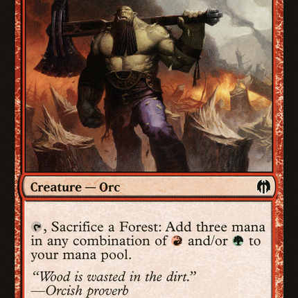Orcish Lumberjack [Duel Decks: Heroes vs. Monsters]