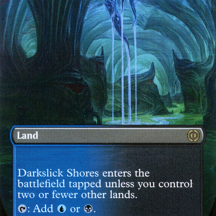 Darkslick Shores (Borderless) [Phyrexia: All Will Be One]