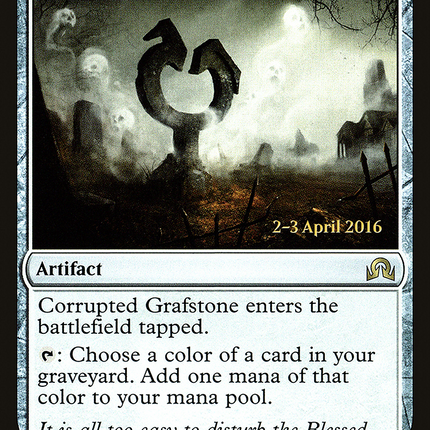 Corrupted Grafstone [Shadows over Innistrad Promos] Prerelease Foil
