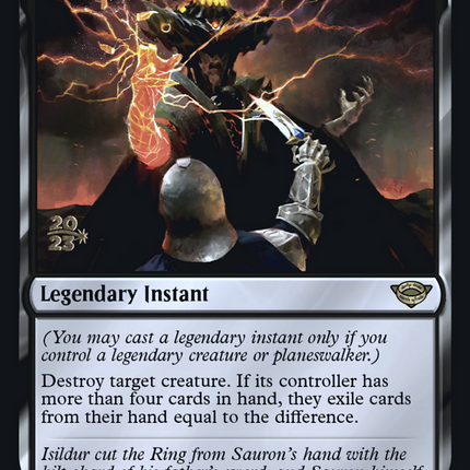 Isildur's Fateful Strike [Tales of Middle-earth Promos] Prerelease Foil