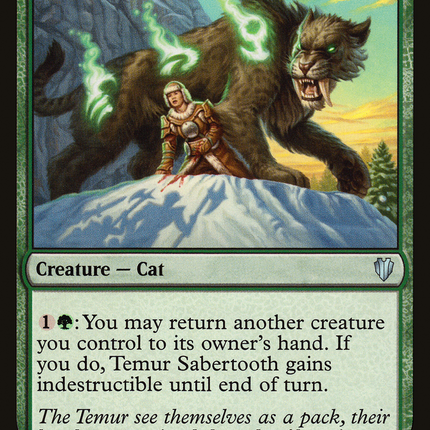 Temur Sabertooth [Commander 2017]