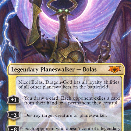 Nicol Bolas, Dragon-God (Borderless) [Mythic Edition] Foil