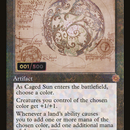 Caged Sun (Retro) [The Brothers' War Retro Artifacts] Serialized Foil