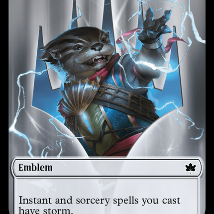 Ral, Crackling Wit Emblem [Bloomburrow Tokens]