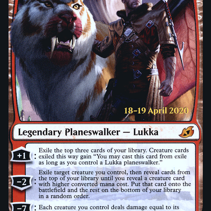 Lukka, Coppercoat Outcast [Ikoria: Lair of Behemoths Promos] Prerelease Foil