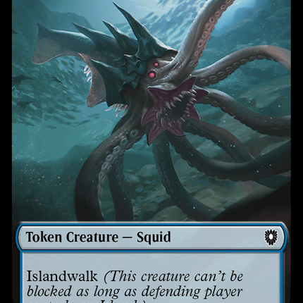Squid [Bloomburrow Commander Tokens]