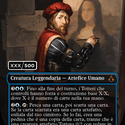 Leonardo da Vinci - Leonardo da Vinci  (Borderless) [Assassin's Creed] Serialized Foil