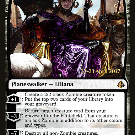 Liliana, Death's Majesty [Amonkhet Promos] Prerelease Foil