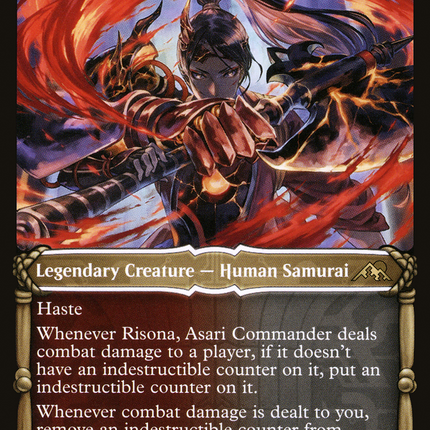 Risona, Asari Commander (Showcase) [Kamigawa: Neon Dynasty]