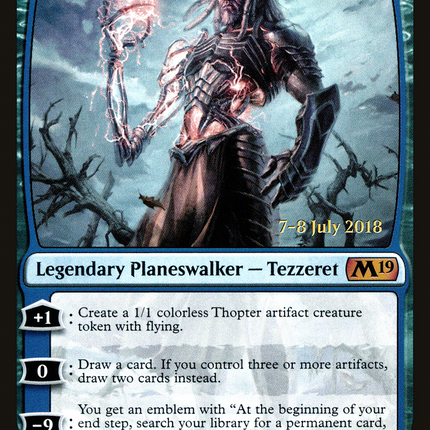 Tezzeret, Artifice Master [Core Set 2019 Promos] Prerelease Foil