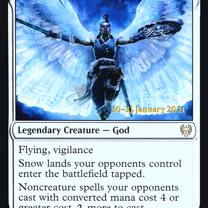 Reidane, God of the Worthy // Valkmira, Protector's Shield [Kaldheim Promos] Prerelease Foil