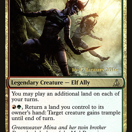 Mina and Denn, Wildborn [Oath of the Gatewatch Promos] Prerelease Foil