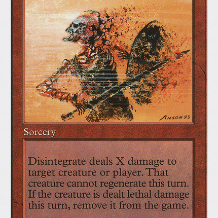 Disintegrate [Fifth Edition]