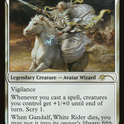 Gandalf, White Rider [Tales of Middle-earth Deluxe Commander Kit] Foil