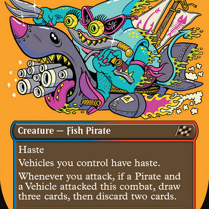 Fearless Swashbuckler (borderless) [Aetherdrift]