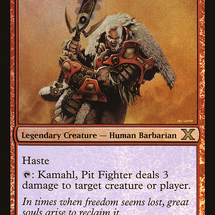 Kamahl, Pit Fighter [Tenth Edition] Foil