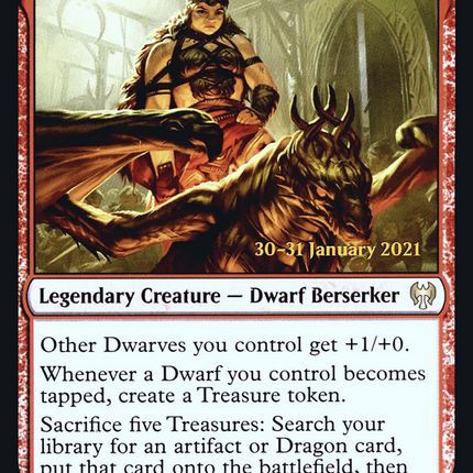Magda, Brazen Outlaw [Kaldheim Promos] Prerelease Foil
