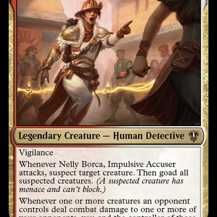 Nelly Borca, Impulsive Accuser [Murders at Karlov Manor Commander] Foil