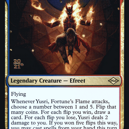 Yusri, Fortune's Flame [Modern Horizons 2 Promos] Prerelease Foil