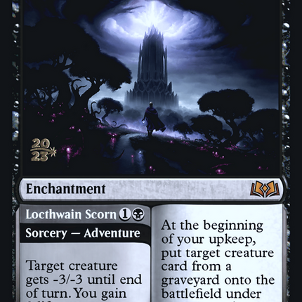Virtue of Persistence // Locthwain Scorn [Wilds of Eldraine Promos] Prerelease Foil