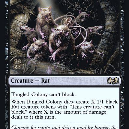 Tangled Colony [Wilds of Eldraine Promos] Prerelease Foil