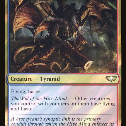 Winged Hive Tyrant [Warhammer 40,000 Commander] Surge Foil