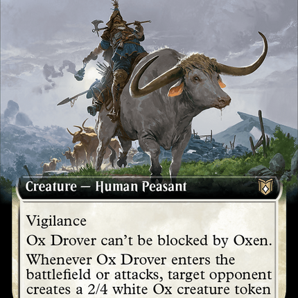 Ox Drover (Extended Art) [Wilds of Eldraine Commander]