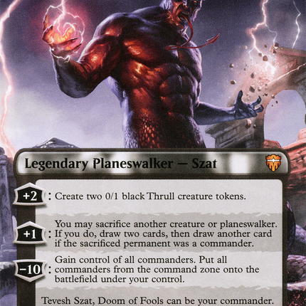 Tevesh Szat, Doom of Fools (Borderless) [Commander Legends]