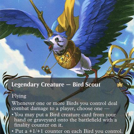 Kastral, the Windcrested (Showcase) (Borderless) [Bloomburrow] Raised Foil