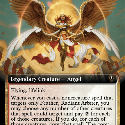 Feather, Radiant Arbiter (Extended Art) [Murders at Karlov Manor Commander] Foil