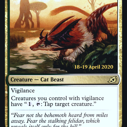 Frondland Felidar [Ikoria: Lair of Behemoths Promos] Prerelease Foil